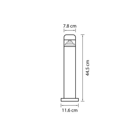 Уличный светодиодный светильник Lightstar Raggio 376907