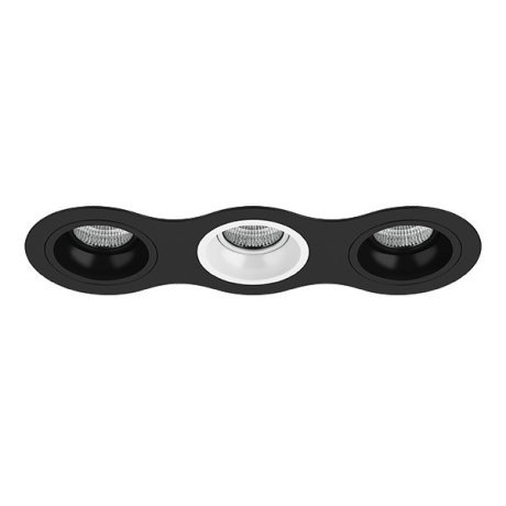 D637070607 Встраиваемый точечный светильник Domino Round Lightstar (комплект из 214637+214607+214606+214607)