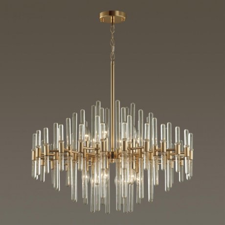 Подвесная люстра с лампочками Odeon Light Stika 4988/12+Lamps E14 Свеча