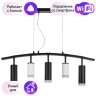 LR7353628730 Подвесной светильник Rullo Lightstar с поддержкой Алисы, (комплект из 571735+214436-2+214487-3+202430-5)