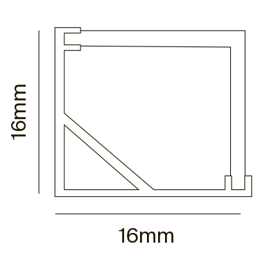 2м. Встраиваемый алюминиевый профиль для светодиодной ленты Maytoni Led strip  ALM009S-2M