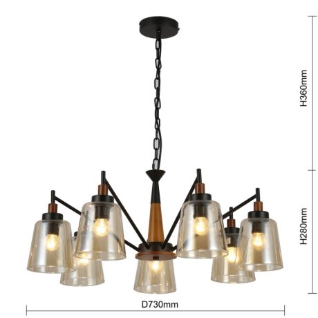 2632-7P Подвесная люстра F-Promo Tinnitus