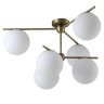 Потолочная люстра Crystal Lux FELIZ SP-PL6 BRONZE/WHITE