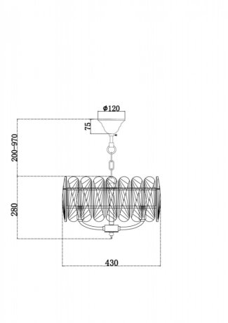 Подвесная люстра Maytoni Suite MOD122PL-05BS