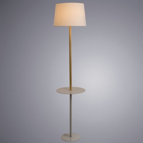Торшер со столиком Arte lamp Connor A2102PN-1WH