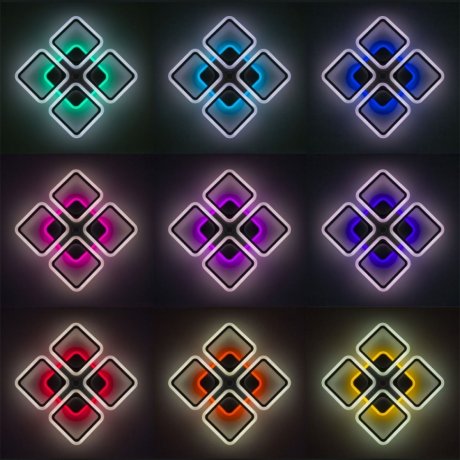 Потолочная светодиодная люстра с голосовым управлением Citilux Марсель Смарт CL232A145E