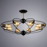 Люстра на штанге Arte lamp Glasgow с поддержкой Алиса A1963PL-8BK-A
