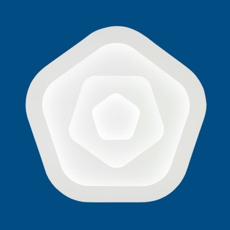 Потолочная светодиодная люстра с пультом ДУ Fametto Nimfea DLC-N504 62W IRON/WHITE