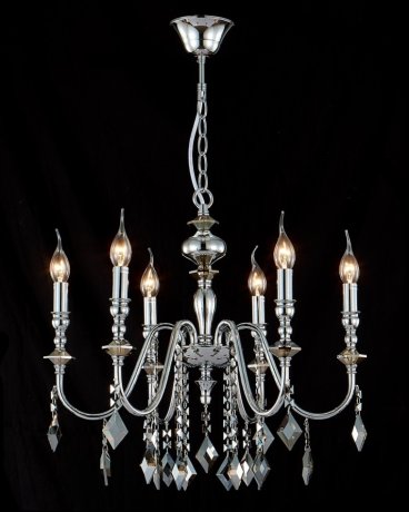 Подвесная люстра Crystal Lux Mercedes SP6 CHROME/SMOKE (0950/306)