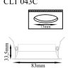 Встраиваемый светильник Crystal Lux CLT 043C WH