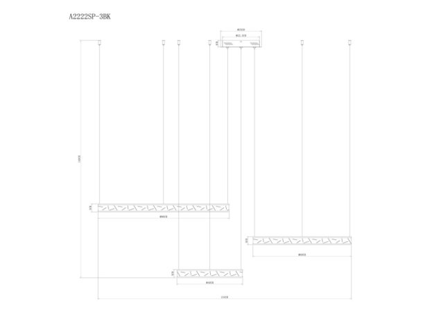 Подвесной светильник с пультом ДУ Arte Lamp Shine A2222SP-3BK