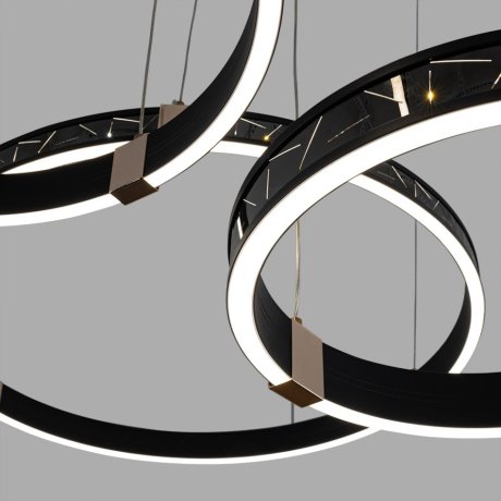 Подвесной светильник с пультом ДУ Arte Lamp Shine A2222SP-3BK