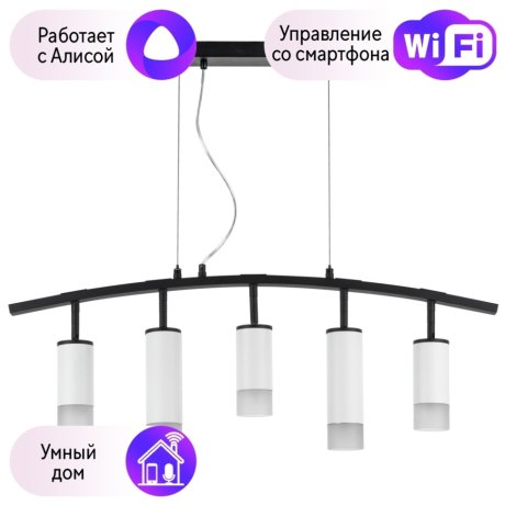 LR7353638621 Подвесной светильник Rullo Lightstar с поддержкой Алисы, (комплект из 571735+214436-3+214486-2+202431-5)