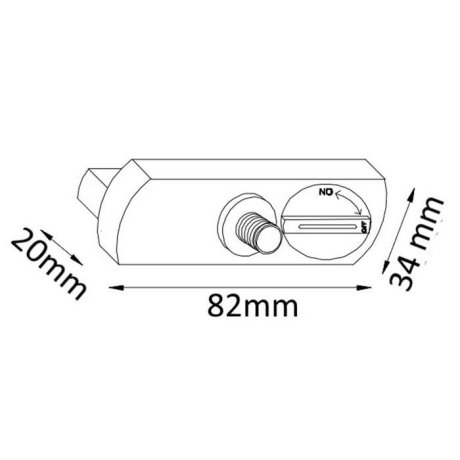 Адаптер для однофазного шинопровода CLT 0.212 Crystal Lux (CLT 0.212 02 WH)