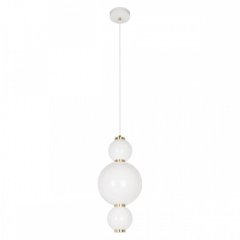 Подвесной светодиодный светильник с белыми плафонами Loft IT Pearls 10205/A