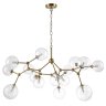 Подвесная люстра Crystal Lux с поддержкой Маруся MAXIMO SP15 BRONZE-М