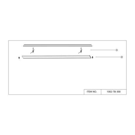 3м. Магнитный ультратонкий шинопровод с технологией "Умный дом" Favourite Unika 1002-TB-300