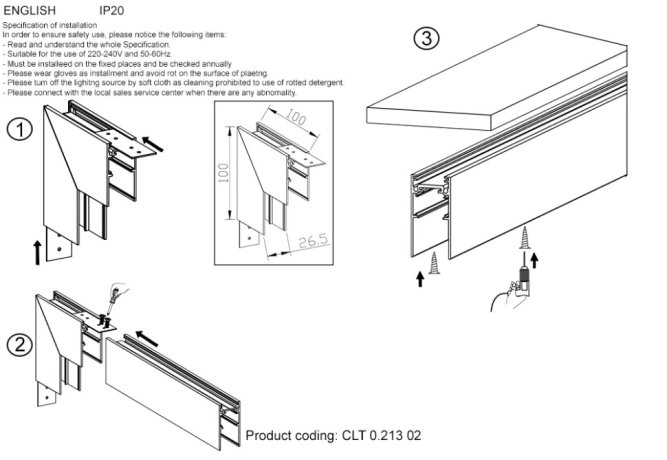 Внутренний угловой соединитель для магнитного накладного шинопровода Space Crystal Lux CLT 0.113 CLT 0.213 02 BL