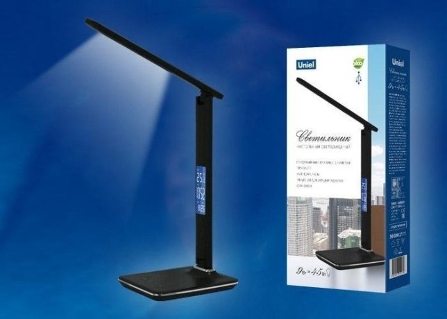 Настольная лампа (UL-00003335) Uniel TLD-551 Brown/LED/450Lm/3000-6000K/Dimmer/USB