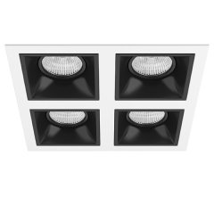 D54607070707 Встраиваемый точечный светильник Domino Quadro Lightstar (комплект из 214546+214507+214507+214507+214507)