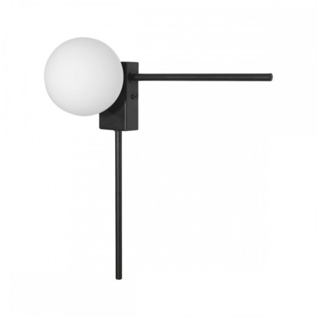 Настенный светильник с белым плафоном Loft IT Meridian 10132/E Black