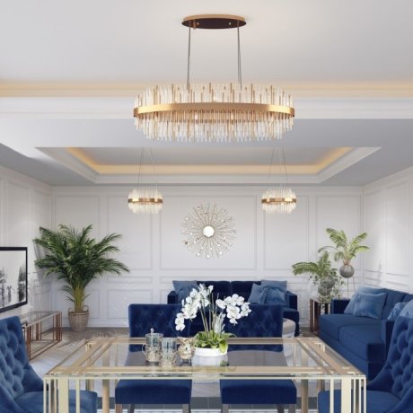 Подвесная люстра с лампочками Odeon Light Ida 4639/16+Lamps G9