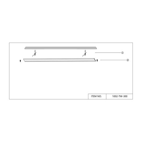 3м. Магнитный ультратонкий шинопровод с технологией "Умный дом" Favourite Unika 1002-TW-300