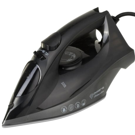 Утюг POLARIS PIR 2430K, 2400 Вт, керамическое покрытие, самоочистка, антикапля, антинакипь, черный, 57591 (456746)