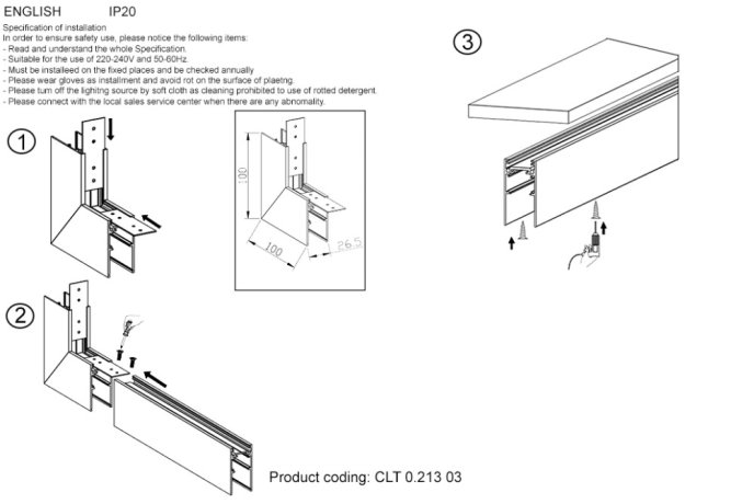 Внешний соединитель угловой для накладного магнитного шинопровода Space Crystal Lux CLT 0.113 CLT 0.213 03 BL
