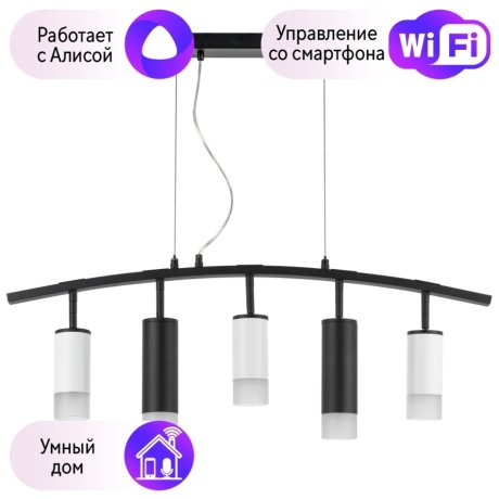 LR7353638721 Подвесной светильник Rullo Lightstar с поддержкой Алисы, (комплект из 571735+214436-3+214487-2+202431-5)