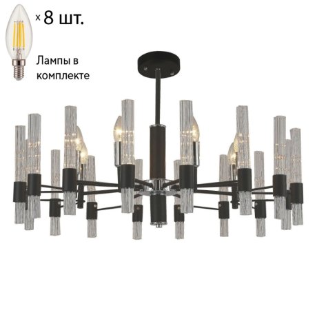 Подвесная люстра с лампочками F-Promo Supreme 2490-8P+Lamps E14 Свеча