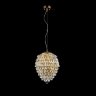 Подвесной светильник Crystal Lux с поддержкой Маруся CHARME SP4 GOLD/TRANSPARENT-М