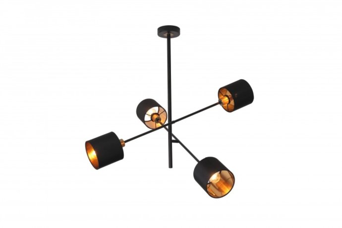 Люстра на штанге Escada Denver 1109/4P Black/Gold