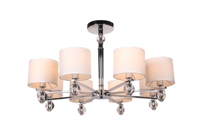 Люстра на штанге Escada 667/8P E14*40W Chrome BELIEF