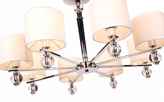 Люстра на штанге Escada 667/8P E14*40W Chrome BELIEF