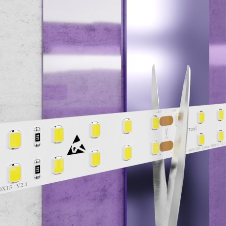 5м. Светодиодная лента теплого цвета 3000К, 20W, 24V, 60LED, IP20 Led strip 20028