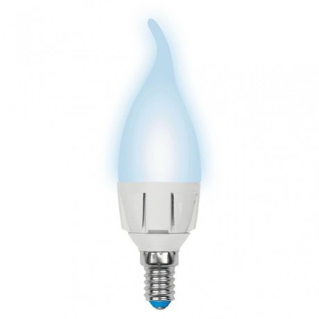 Диммируемая светодиодная лампа E14 7W 4000K (белый) Uniel LED-CW37 7W-4000K-E14-FR-DIM PLP01WH (UL-00004298)