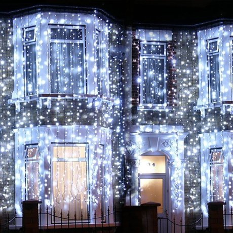 1*4м. Электрогирлянда-конструктор ''Занавес'' 192LED (теплый) IP44 Vegas 55024