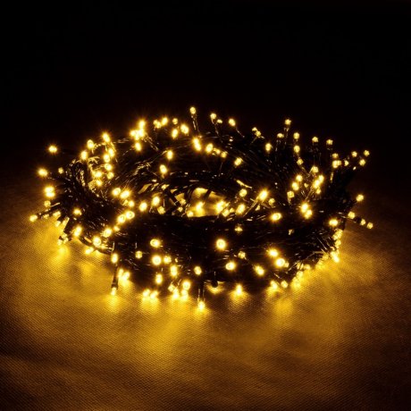 10м. Электрогирлянда ''Нить'' с контроллером (теплый) 100LED IP20 Vegas 55062