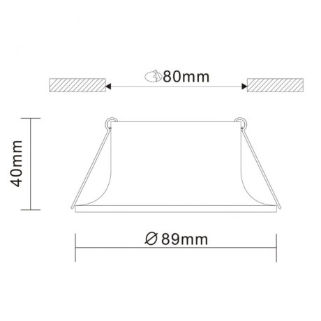 Встраиваемый точечный светильник ST-Luce ST200.408.01