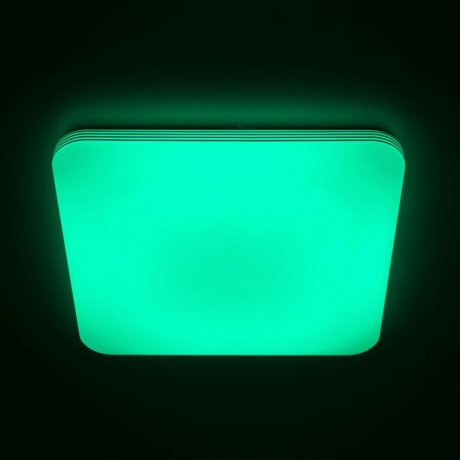 Потолочный светодиодный светильник с пультом ДУ (инфракрасный) и RGB подсветкой Citilux Симпла CL714K680G