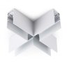 Коннектор X-образный для накладного шинопровода Magnetic Ambrella light TRACK SYSTEM GL3375
