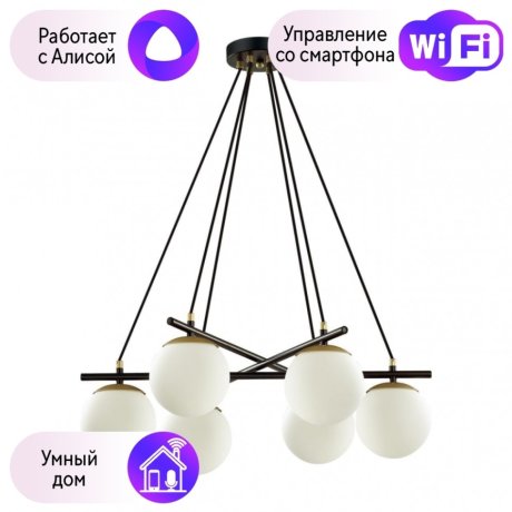 Подвесная люстра Lumion Randi с поддержкой Алиса 5212/6-А