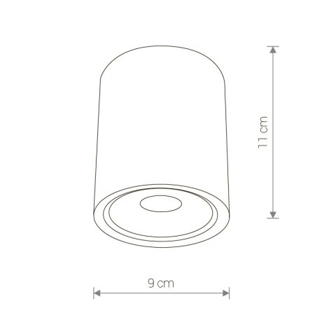Уличный потолочный светодиодный светильник Nowodvorski Edesa Led 9108