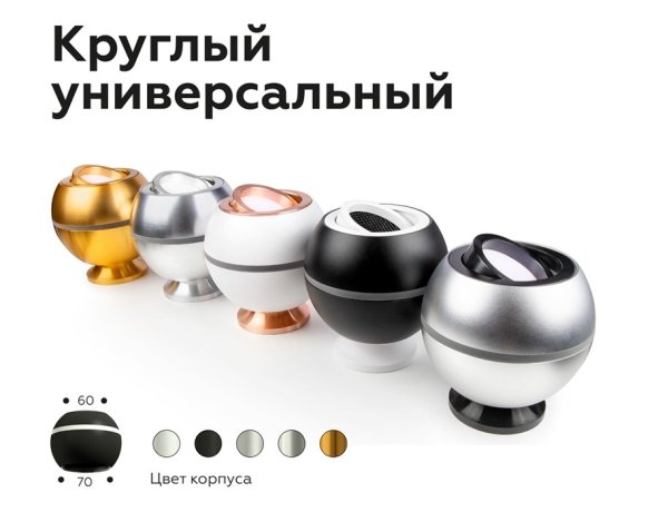 Насадка задняя накладная для корпуса светильника с диаметром отверстия D60mm Ambrella light Diy Spot N6904