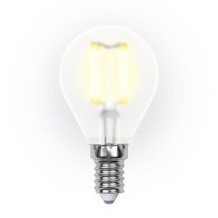 Филаментная лампа E14 6W 3000K (теплый) Sky Uniel LED-G45-6W-WW-E14-FR PLS02WH (UL-00000303)