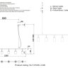 Подвесной светильник Crystal Lux CLT 015C6 L1200 BL-GO