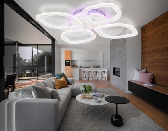 Потолочная диммируемая люстра с пультом ДУ Ambrella light Original FA4501