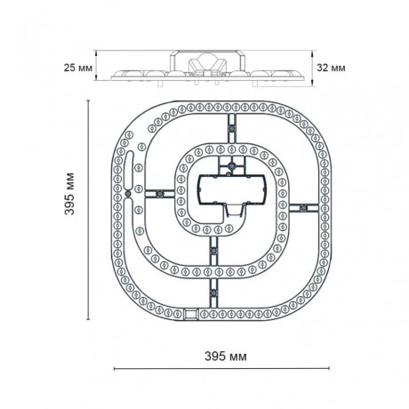 LED модуль с драйвером и линзованным рассеивателем на магнитах с ДУ Novotech  357770