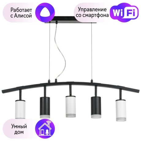 LR7353723630 Подвесной светильник Rullo Lightstar с поддержкой Алисы, (комплект из 571735+214437-2+214436-3+202430-5)